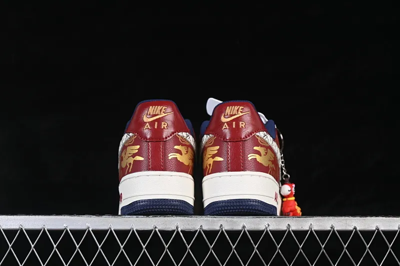 All categories Nk Air Force 1 Air Force series Nk Air Force 1 Low Air Force low top Nike Air Force 1'07 Low Year of the Horse limited edition Ruicai Xiangyun gold pattern Air Force 1 low top casual sneakers NH0601-535